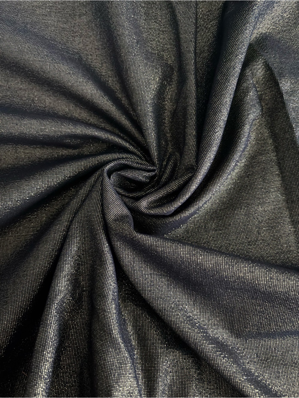 Shimmery Black Metallic Fabric